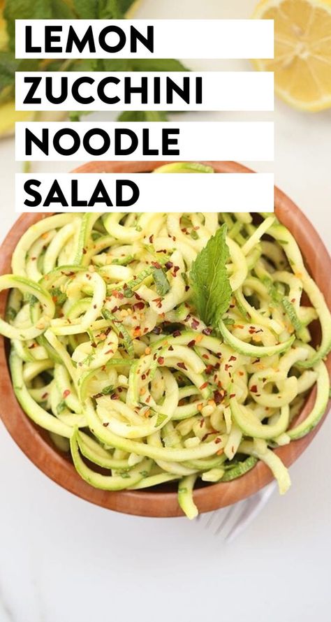 Zucchini Noodle Salad, Zucchini Side Dish Recipes, Zucchini Noodles Salad, Vegetable Recipes For Kids, Zucchini Side Dishes, Zucchini Recipes Healthy, Zucchini Noodle, Recipe For Summer, Zucchini Noodle Recipes