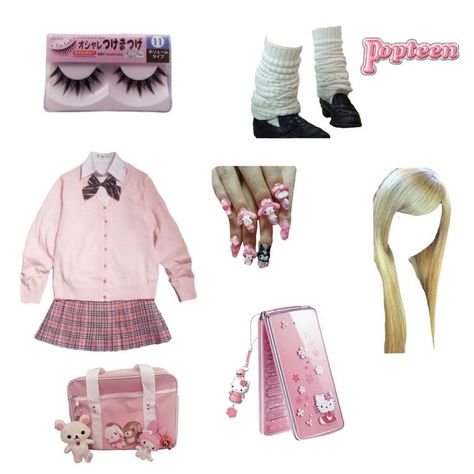 Where To Buy Gyaru Clothes, Kogyaru Fashion, Gyaru Outfits Ideas, Kogal Outfit, Kogal Gyaru Outfit, Gyaru Fashion 90s, Gyaru Outfit Ideas, Kogal Fashion, Gyaru Pink