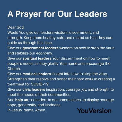 Pray For Leaders, Prayer For The Nation, Prayer For Our Country, Prayers For America, Prayer For Church, Power Of God, Everyday Prayers, Youversion Bible, Prayer For The Day