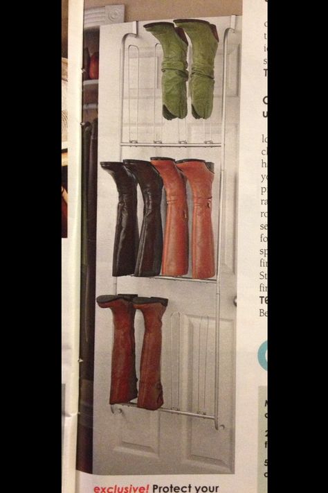 Simple Clothes Rack, Lots Of Shelves, Boot Organizer, Boot Hanger, Boot Organization, Amazing Closets, Boot Storage, Simple Clothes, Clothes Closet Organization