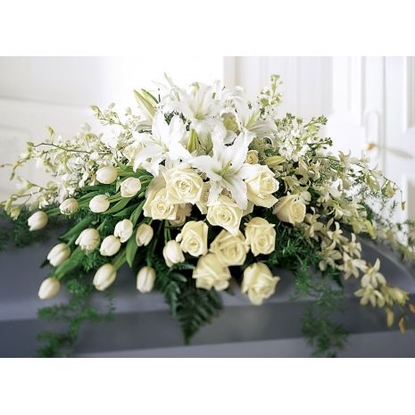 Send White Tribute Casket Flowers to Philippines Roses Arrangements, Casket Spray, Casket Flowers, Casket Sprays, Memorial Flowers, Sympathy Flowers, Flower Spray, Same Day Flower Delivery, Tropical Flower