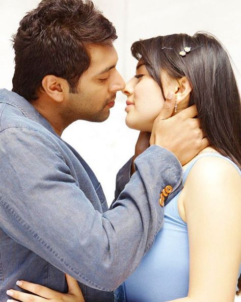 Image may contain: 2 people, outdoor Engeyum Kadhal, Jayam Ravi, Happy Kiss Day, Wedding Couple Pictures, Love Pic, Katrina Kaif Photo, Beautiful Love Images, Cartoon Couple, Kiss Day