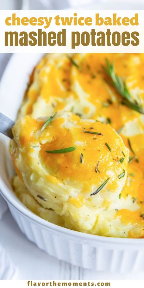 Garlic Mashed Potato, Twice Baked Mashed Potatoes, Baked Mashed Potatoes, Cheese Mashed Potatoes, Mashed Potato Casserole, Easy Mashed Potatoes, Mashed Potatoes Recipe, Cheesy Mashed Potatoes, Snack Prep