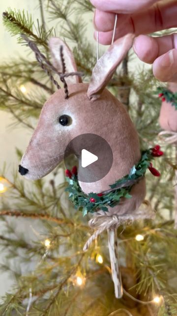 Diy Reindeer Decorations, Rock River, Stick Horses, Unique Ornaments, Headless Horseman, Reindeer Decorations, Horse Ornaments, Reindeer Ornaments, Hobby Horse