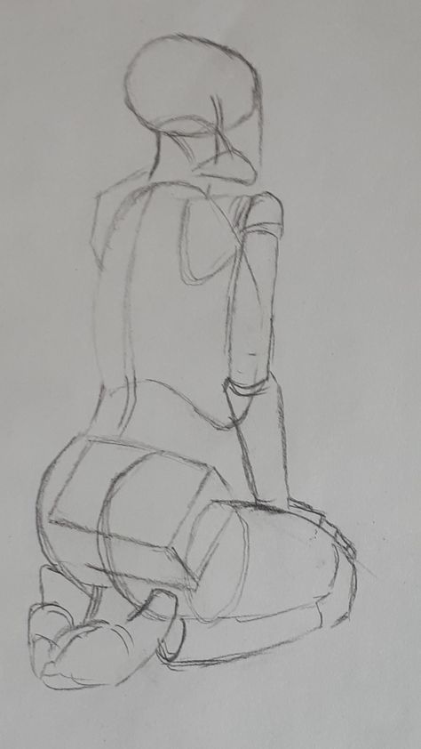 Backside Reference Female Drawing, Drawing Someone From Behind, Body Drawing Back View, How To Draw A Back Of A Person, Sitting Pose From Behind, Behind Person Drawing, How To Draw Someone From The Back, Body From Behind Drawing, Sitting From Behind Reference