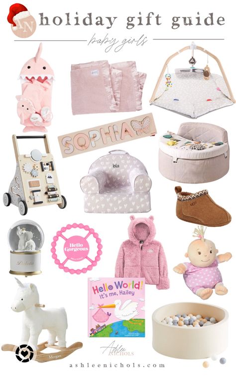 Gift Guide For Baby Girls Baby Girl Christmas Gifts, Baby Girl Gift Ideas, Christmas Gifts Baby Girl, Baby Activity Chair, Future Christmas, Activity Chair, Baby Christmas Gift, Baby's First Christmas Gifts