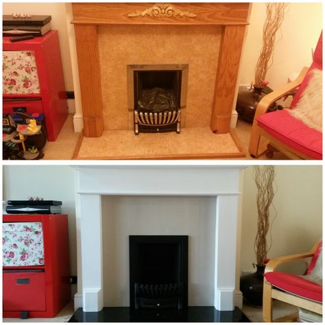 Wooden Fireplace Makeover, Granite Hearth, Next Living Room, Terrace Living Room, Fireplace Redo, Wooden Mantel, Fireplace Update, Cosy Lounge, Small Lounge