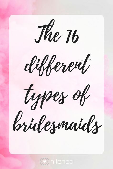 From the party animal to the highly emotional 'maid, we've rounded up a list of the different types of bridesmaids out there that we bet you'll come accross! But which ones are in your squad?! Bridesmaid Jobs, Bridesmaid Funny, Party Animal, Bride Look, Animal Party, Girl Dresses, Different Types, Wedding Planning, Wedding Party