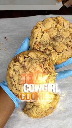 123K views · 3.7K reactions | Texas Cowgirl Cookie 🤠 Yes it’s a a must have ♥️♥️ #recipe #foodie #foodie #foodlover #recipe #reelschallenge #cooking #cookies | Angel Green | Angel Green · Original audio Texas Cowgirl Cookies, Cowgirl Cookies, Texas Cowgirl, Green Angel, Cooking Cookies, Cookies Recipe, A A, Food Lover, Cookie Recipes