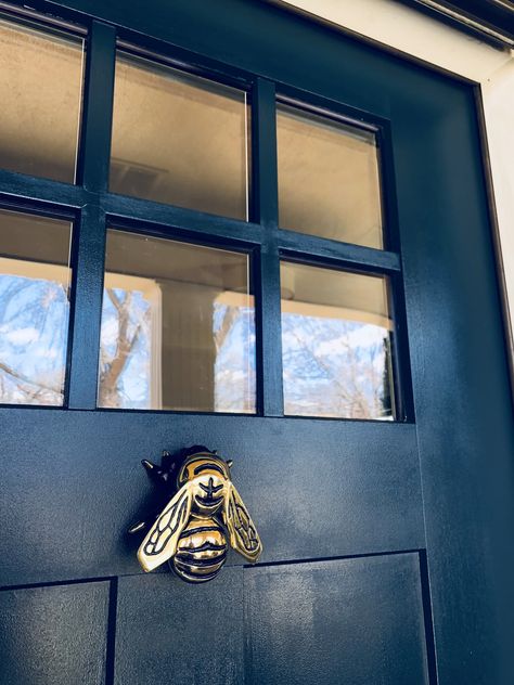 Bungalow Front Door, Mid Century Craftsman, Blue Craftsman, Bungalow Porch, Craftsman Bungalow Exterior, Craftsman Porch, Small Craftsman, Bungalow Decor, Craftsman Lighting