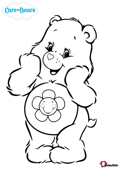 Care Bears Harmony bear coloring pages - BubaKids.com Care Bears Drawing, Cute Bears Cartoon, Harmony Care Bear, Care Bear Coloring Pages, Care Bear Tattoos, Precious Moments Coloring Pages, Bear Drawing, Bear Coloring Pages, Cartoon Coloring Pages