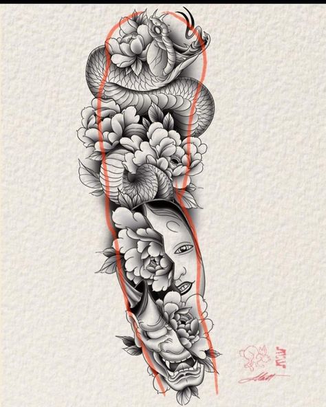 Tattoo Sleeve Japanese, Sleeve Tattoos Japanese, Tattoo Design Japanese, Japanese Tattoo Sleeve, Traditional Japanese Tattoo Sleeve, Bushido Tattoo, Japanese Hand Tattoos, Traditional Japanese Tattoo, Mangas Tattoo