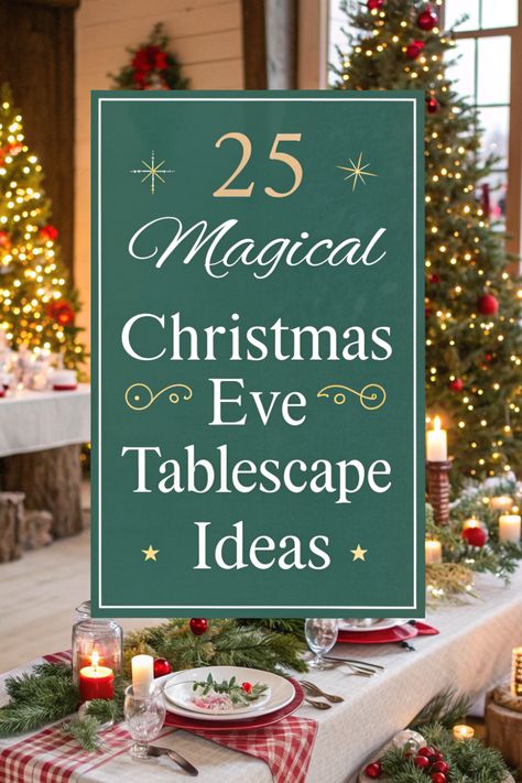 🌙 Make Christmas Eve unforgettable with a magical tablescape! 🎄 Set the stage with candlelight, sparkling décor, and festive touches. 🕯️ Use special dinnerware, personalized place settings, and thoughtful details. ✨ Create an atmosphere of anticipation and joy for the holiday ahead! 🎁 Christmas Eve Tablescape, Christmas Eve Table Setting, Christmas Dining Table Decorations, Dining Table Decorations, Plaid Table Runner, Christmas Dining Table Decor, Table Runner Christmas, Christmas Dining Table, Tablescape Ideas