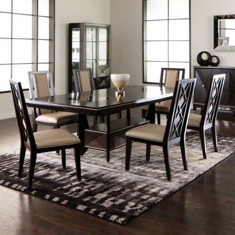 Traditional Dining Room Furniture, Contemporary Dining Room Sets, Dinning Room Sets, Farmhouse Style Dining Room, Dream Dining Room, Dinner Family, Unique Dining Tables, Table Dinner, Dinning Set