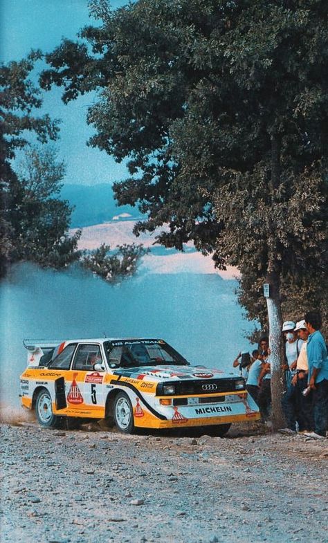 Rally Car Racing, Group B Rally, Jdm Wallpaper, Auto Retro, Rally Racing, Audi Sport, Street Racing Cars, Rally Cars, Vintage Race Car