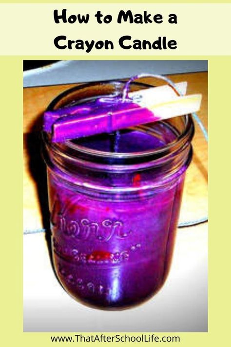 Uses For Old Crayons, Old Crayons What To Do With, Old Crayon Crafts, Crayon Candle, Crayon Candles, Making Crayons, Recycled Crayons, Diy Crayons, Crayon Crafts