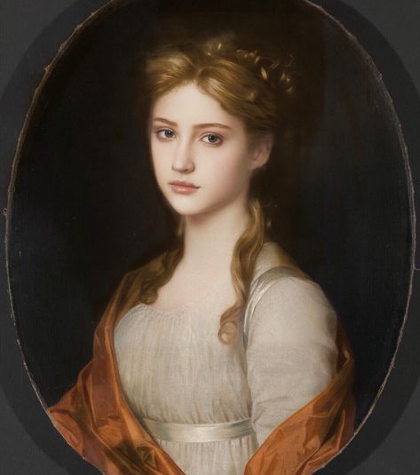 Regency Woman Painting, 1790s Paintings, 1700s Portrait Women, Pre Raphaelite Hairstyles, 18th Century Royalty, 1810s Portrait, 1790s Hairstyle, Victorian Portrait Photography, 1720s Portraits