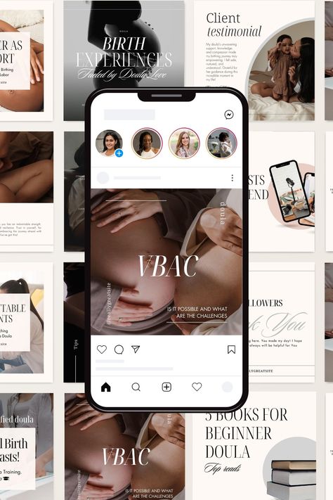 Doula Content, Ads Agency, Doula Business, Social Media Kit, Facebook Post Template, Ad Agency, Media Kit, Marketing Ideas, Facebook Posts