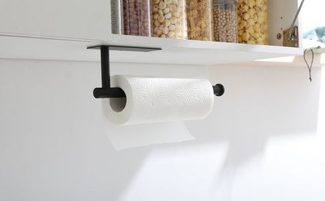 I'm sure you have seen this on Tik Tok! theaoo Under Cabinet Paper Towel Holder for Kitchen, Adhesive Towel Roll Rack for Bathroom,Wall Mounted Matte Black, SUS304 Stainless Steel #Tiktok #AMSR #homeorganization Rose Gold Paper, Kitchen Roll Holder, Tool Room, Kitchen Paper Towel, Kitchen Paper, Toilet Wall, Kitchen Roll, Kitchen Cabinets In Bathroom, Adhesive Paper