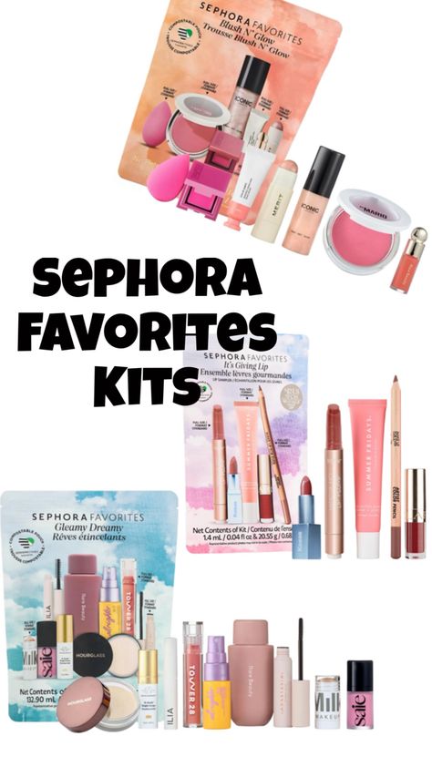 SEPHORA FAVORITES KITS 2024 Sephora Favorites Sets 2024, Sephora Kits, Best Sephora Products, Kit Sephora, Chrismas Wishes, Christmas Wishlist Ideas, Sephora Favorites, Wishlist Ideas, Makeup Gift Sets