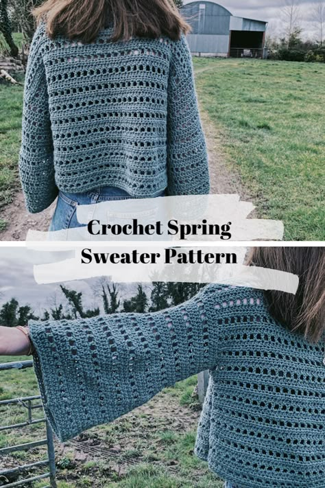 Cardigans Crochet, Crochet Pullover Pattern, Crochet Sweater Free, Crochet Spring, Crochet Jumper, Crochet Sweater Pattern Free, Valentines Crochet, Sweater Knitting, Quick Crochet