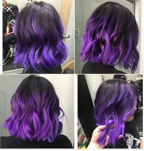 Colored Locks, Colouring Ideas, Purple Ombre Hair, Hair Colouring, Short Ombre Hair, Brown Ombre Hair, Latest Hair Color, Dye Hair, Hair Done