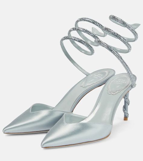 Rene Caovilla Heels, Rewarding Yourself, Rene Caovilla Shoes, Ballet Clothes, Grey Heels, Hijab Outfits, Going On A Date, Boot Jewelry, Rene Caovilla