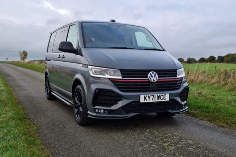 Vw Transporter Sportline, Metallic Paint Colors, Transporter Van, Coilover Suspension, Transit Custom, Volkswagen Transporter, Vw Transporter, Family Car, Infotainment System