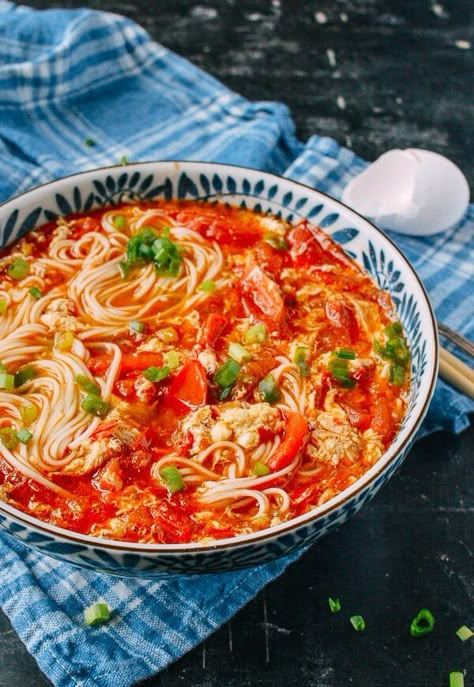 Shrimp With Lobster Sauce, Broccoli Tofu, Tomato Egg, Wok Of Life, Woks Of Life, The Woks Of Life, Curry Noodles, Egg Drop Soup, Egg Drop