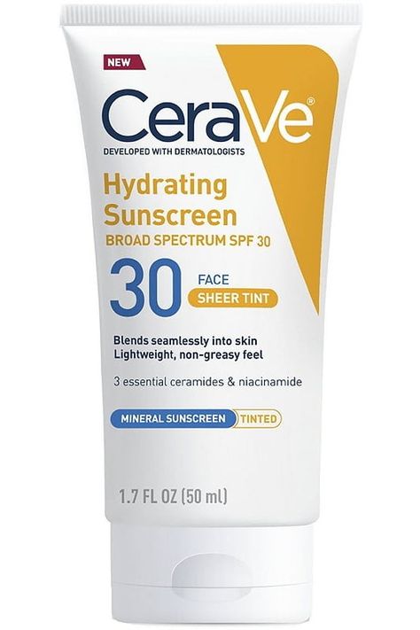 Cerave Spf, Tinted Mineral Sunscreen, Cerave Skincare, Baby Sunscreen, Tinted Sunscreen, Tinted Spf, Best Sunscreens, Facial Sunscreen, Body Sunscreen