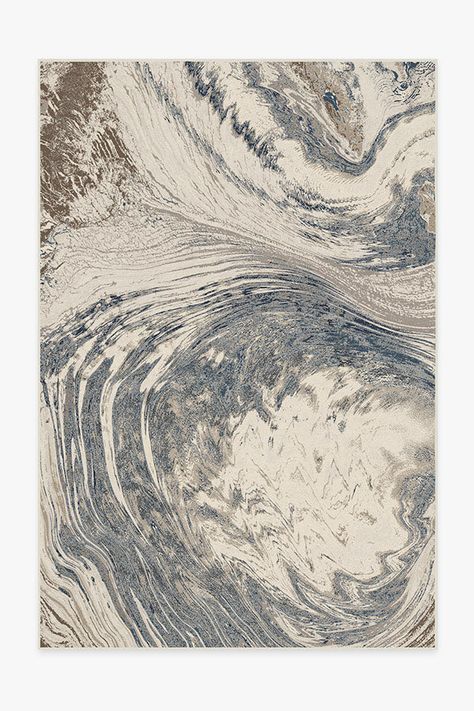 Malaspina Dusk Blue Rug Dusk Blue, Ruggable Rug, Rug Stain, Classic Rugs, Light Cream, Ivory Rug, Abstract Rug, Washable Area Rugs, Machine Washable Rugs