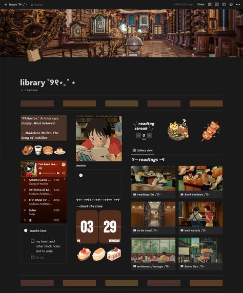 Notion Library, Studie Hacks, 포트폴리오 레이아웃, Cocoppa Wallpaper, Theme Template, Notes Inspiration, Notion Template, Aesthetic Template, Studying Inspo