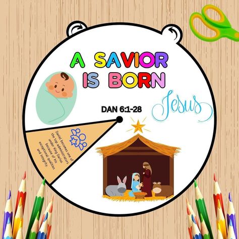 A Savior is born Coloring Wheel, Nativity Christmas Activity, Kids Bible Lesson, Memory Game, Sunday School, Bible story wheel, Birth Jesus by LovelyCreationsbyKof on Etsy Eternal Life Craft, Jesus Was Born Craft For Kids, Birth Of Jesus Activities For Kids, Birth Of Jesus Lesson For Kids, True Story Nativity, A Savior Is Born, Kids Bible Lesson, The Story Of Jesus Birth For Kids, Nativity Activity