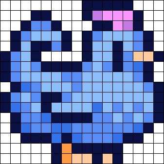 Chicken Cross Stitch, Perler Projects, Blue Chicken, Easy Perler Beads Ideas, Pixel Art Templates, Pattern Maker, Perler Bead Templates, Diy Perler Bead Crafts, Pixel Art Grid