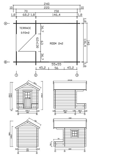 Children Playhouse SKY 2-plan Play House Plans, Kids Playhouse Plans, Kids Indoor Playhouse, Childrens Playhouse, Playhouse Plans, Indoor Playhouse, Dog House Plans, Backyard Playhouse, Build A Playhouse