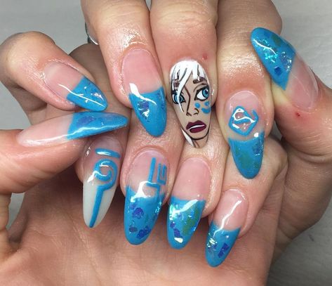 Atlantis Nail Art, Atlantis Nails, Kida Atlantis, Lost City Of Atlantis, Atlantis The Lost Empire, Nail Beauty, Press Ons, Disney Stuff, Atlantis