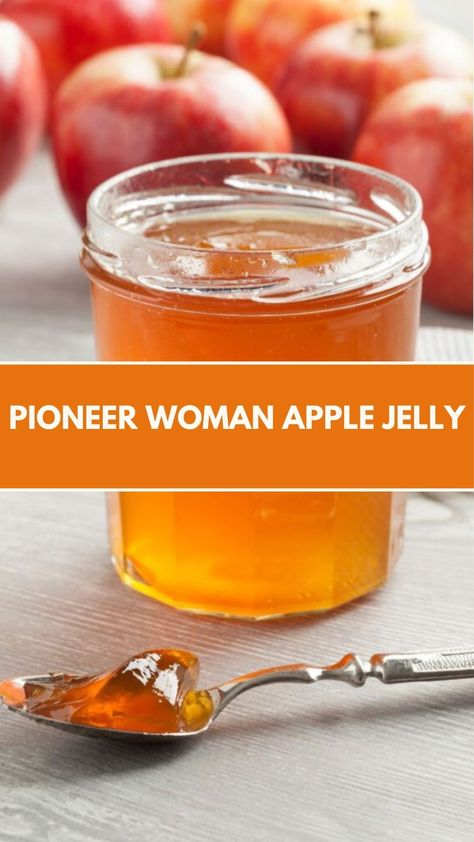 Pioneer Woman Apple Jelly is a simple delight with diced apples, sugar, and a touch of butter. It takes about 45 minutes to prepare and yields approximately 8 servings. Pioneer Woman Canning Recipes, Apple Jelly Recipe, Pioneer Kitchen, Apple Jelly, Apple Jam, Diced Apples, Pioneer Woman Recipes, Pepper Jelly, Jam And Jelly