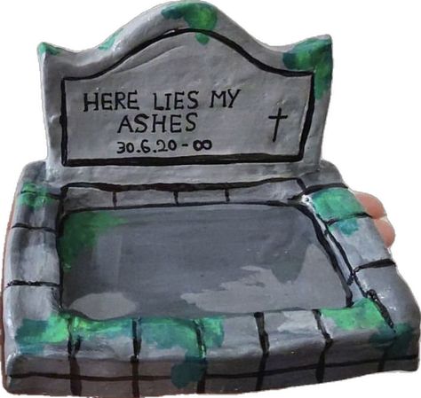 Clay Ashtray Diy, Here Lies, Air Clay, Sculpting Clay, Diy Ideas, Ceramics, Craft Ideas