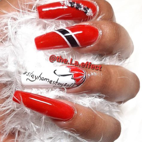 4 Likes, 0 Comments - The L.A. effect (@the.l.a.effect) on Instagram: “Please people let's do our part! Be your brother's keeper. #stayhomestaysafe #saynotocovid19…” Cute Nails Red, Culture Day, Nail Colours, Nails Red, Nail Stuff, Nail Technician, Red Nails, Nails Ideas, Trinidad