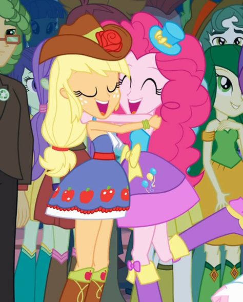 Apple Jack And Pinkie Pie, Pinkie Pie And Applejack, Mlp Screenshots, Mlp Cosplay, Lyra Heartstrings, Inner Child Healing, Mlp Equestria Girls, Dance Humor, Beautiful Mermaids