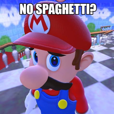 Smg4 Mario, No Thoughts, Spaghetti, Mario, Memes