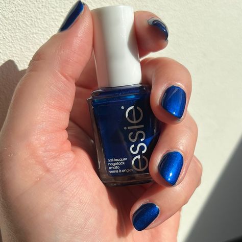 Essie Aruba Blue repost from Lacquergram Aruba Blue Essie, Essie Aruba Blue, Beabadoobee Outfits, Nail Hacks, Character Inspired Outfits, Blue Nail Polish, Blue Nail, Deep Winter, Beauty Inspo