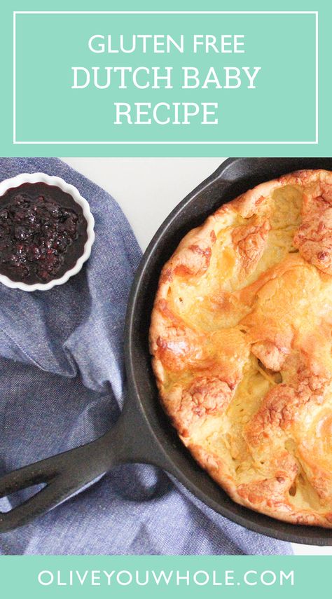 Gluten Free Dutch Baby, Skillet Pancake, Baby Recipe, Dutch Baby Recipe, Baby Cast, Gluten Free Cookbooks, Pear Dessert, Gf Breakfast, Baked Pears