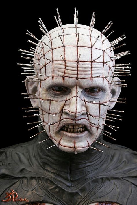 Seriously creepy. Nailed It Meme, It Memes, Hellraiser Pinhead, Hell Raiser, Clive Barker, Pin Head, Scary Movie Characters, Creepy Images, Horror Artwork