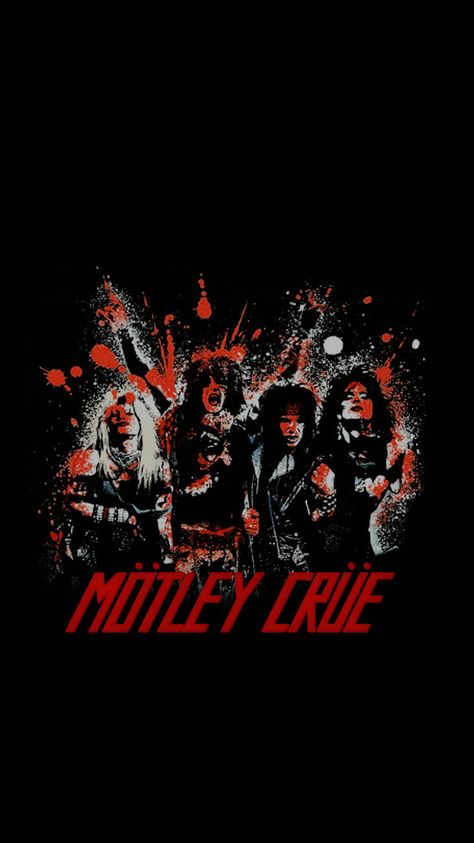 Vince Neil, Nikki Sixx, Mick Mars & Tommy Lee Motley Crue Wallpaper, Motley Crue Poster, Classic Rock Aesthetic, Iphone Screensaver, Screensaver Iphone, Iphone Wallpaper Music, Mick Mars, Vince Neil, Motley Crüe