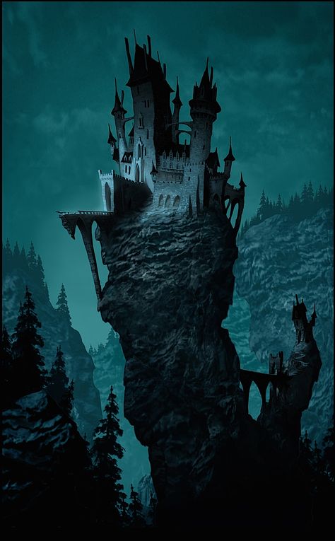 Film: Hotel Transylvania ===== Setting: Hotel Transylvania ===== Color Palette #1 ===== Artist: Luc Desmarchelier Goth Castle, Creepy Castle, Landscape Dark, Old Castle, Dark Castle, Fotografi Digital, Heroic Fantasy, Hotel Transylvania, 다크 판타지