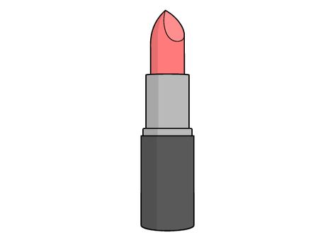 Easy Drawing Tutorials for Beginners & Kids - EasyLineDrawing Lipstick Drawing Easy, Lipstick Art Drawing, Lipgloss Drawing, Lip Gloss Drawing, How To Draw Lipstick, Lipstick Step By Step, Lipstick Sketch, Lipstick Drawing, Lipstick Illustration