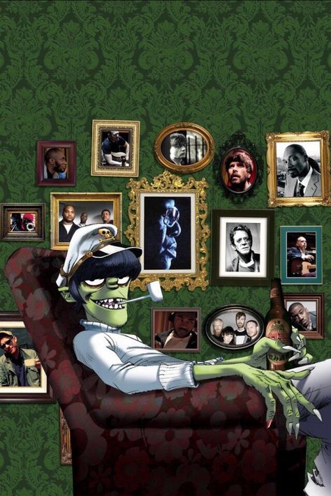 Gorillaz Plastic Beach, Murdoc Gorillaz, Jamie Hewlett Art, Murdoc Niccals, Gorillaz Fan Art, Plastic Beach, Monkeys Band, Jamie Hewlett, Gorillaz Art