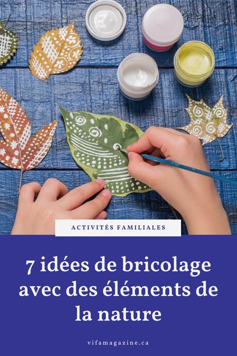 Les beaux jours arrivent et avec eux, l’intention de passer plus de temps dehors. Pour faire d’une pierre, deux coups, proposez aux enfants de créer une œuvre originale avec des objets trouvés dans la nature. #DIY #bricolage #nature #enfants #activité Art Nature, 4 Elements, Baby Pony, Nature Camping, Theme Nature, Deco Nature, Forest School, Land Art, Toddler Crafts