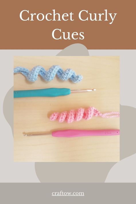 Crochet Curly Cues How To Crochet Curly Cues, Curly Cues Crochet, Crochet Curly Cues, Crochet Curl, Crochet Curls, Your Crochet, Create Decor, Bouncy Curls, Double Crochet Stitch